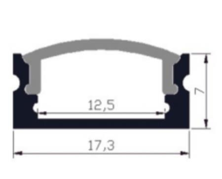 Milewood van het LEIDENE de Lichte Luchtvaart Aluminiumprofiel 6063 17.3x7mm