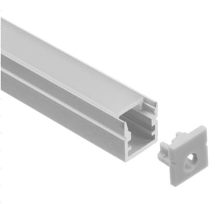 Vlam - vertragers LEIDEN Licht Aluminiumprofiel 10 X 10mm leidde Aluminiumkanaal