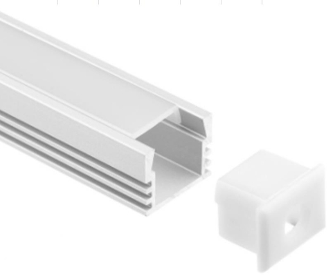 Luchtvaart 6063 Aluminium Geleid Profielkanaal 16 X 12mm Strook Licht Kanaal